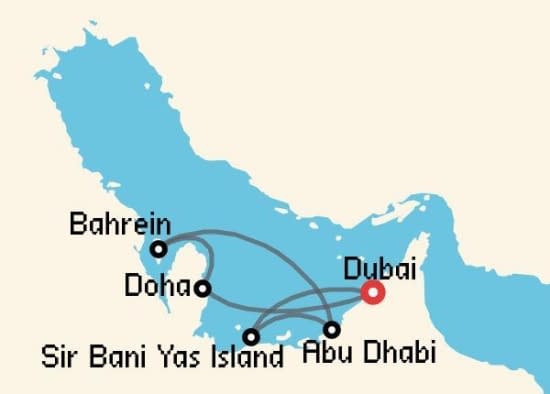 Itinerario del Crucero Emiratos Árabes y Dubai desde Dubai MSC Cruceros