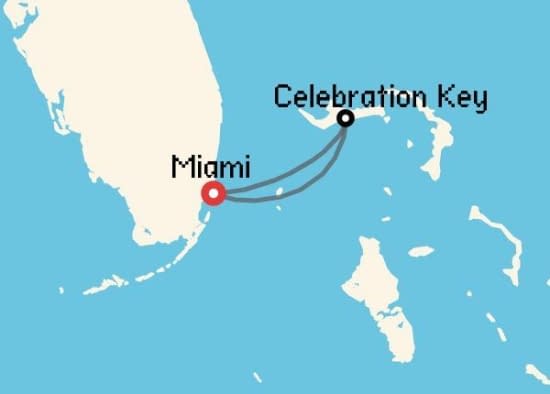Itinerario del Crucero Caribe desde Miami Carnival Cruise Lines