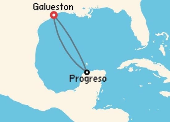 Itinerario del Crucero Caribe desde Galveston Disney Cruise Line