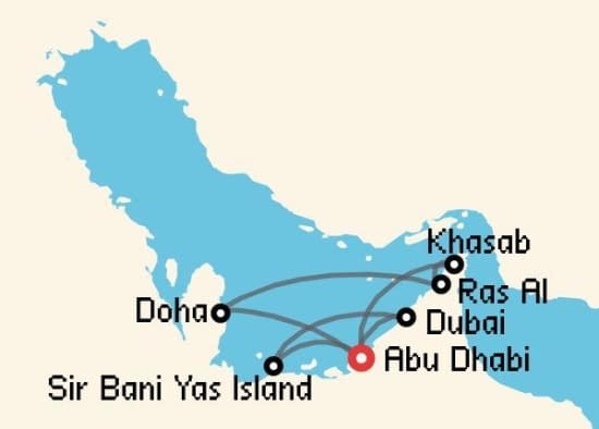 Itinerario del Crucero Emiratos Árabes y Dubai desde Abu Dhabi Celestyal Cruises