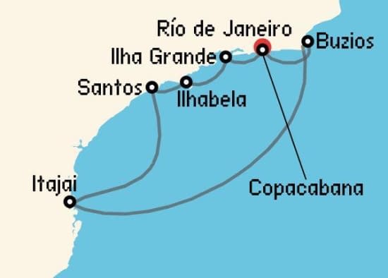 Itinerario del Crucero Sudamérica desde Río de Janeiro MSC Cruceros