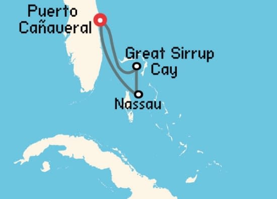Itinerario del Crucero Caribe desde Puerto Cañaveral Norwegian Cruise Line