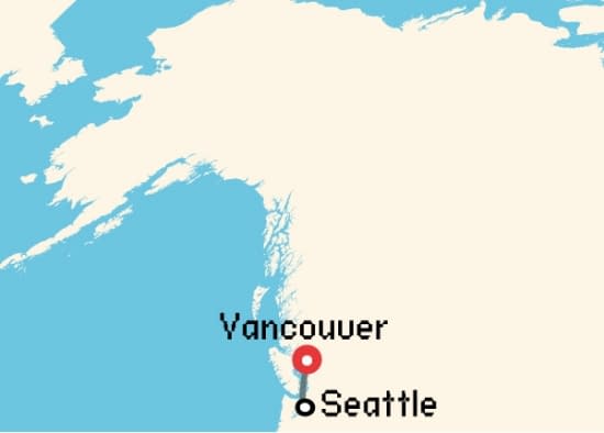 Itinerario del Crucero Alaska desde Vancouver Holland America